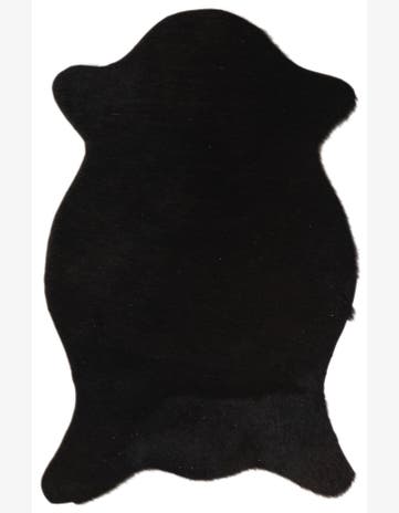 1' 8 x 2' 6 Cowhide Leather Rug