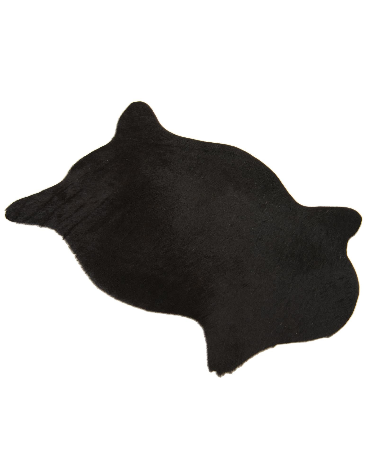 1' 8 x 2' 6 Cowhide Leather Rug