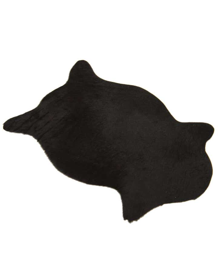 1' 8 x 2' 6 Cowhide Leather Rug