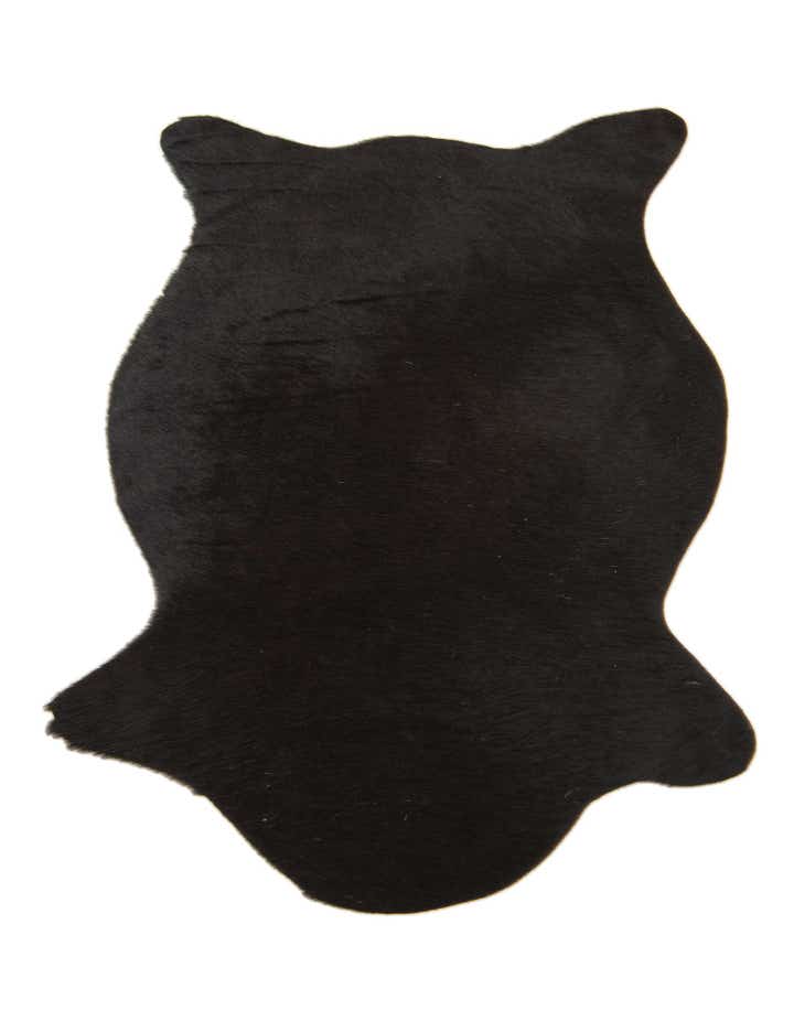1' 8 x 2' 6 Cowhide Leather Rug