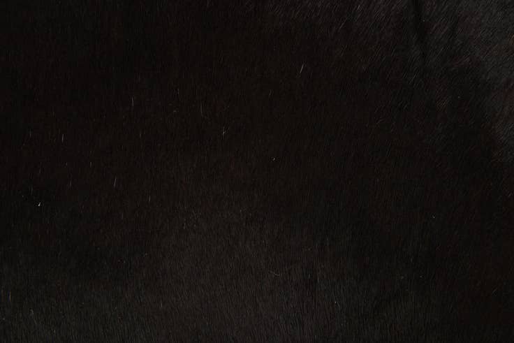 Detail image of 1' 8 x 2' 6 Cowhide Leather Rug