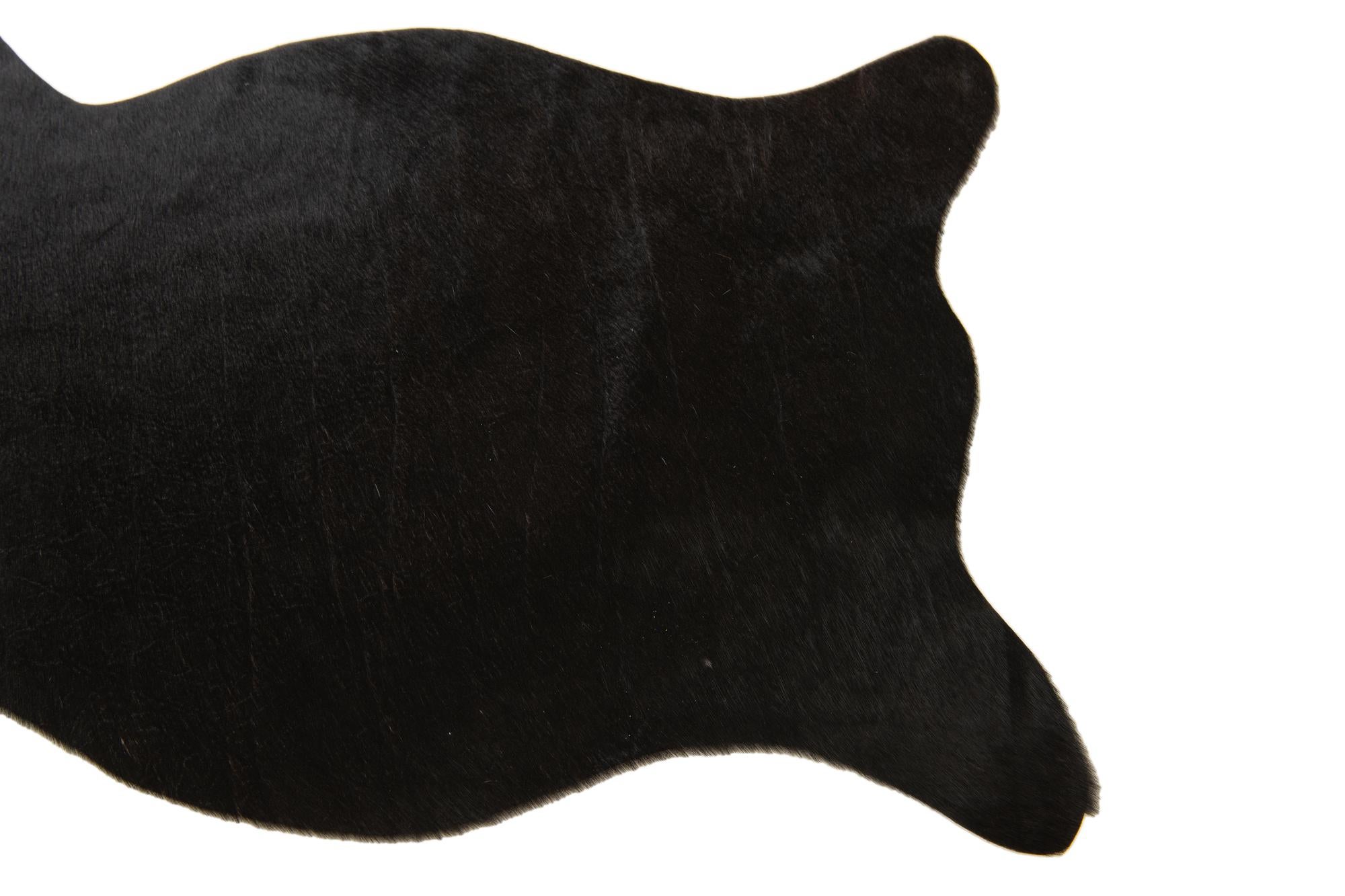 1' 8 x 2' 6 Cowhide Leather Rug