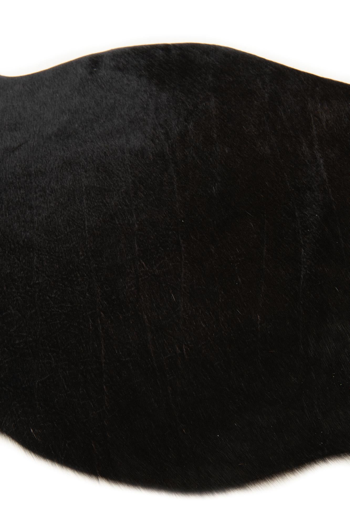 1' 8 x 2' 6 Cowhide Leather Rug