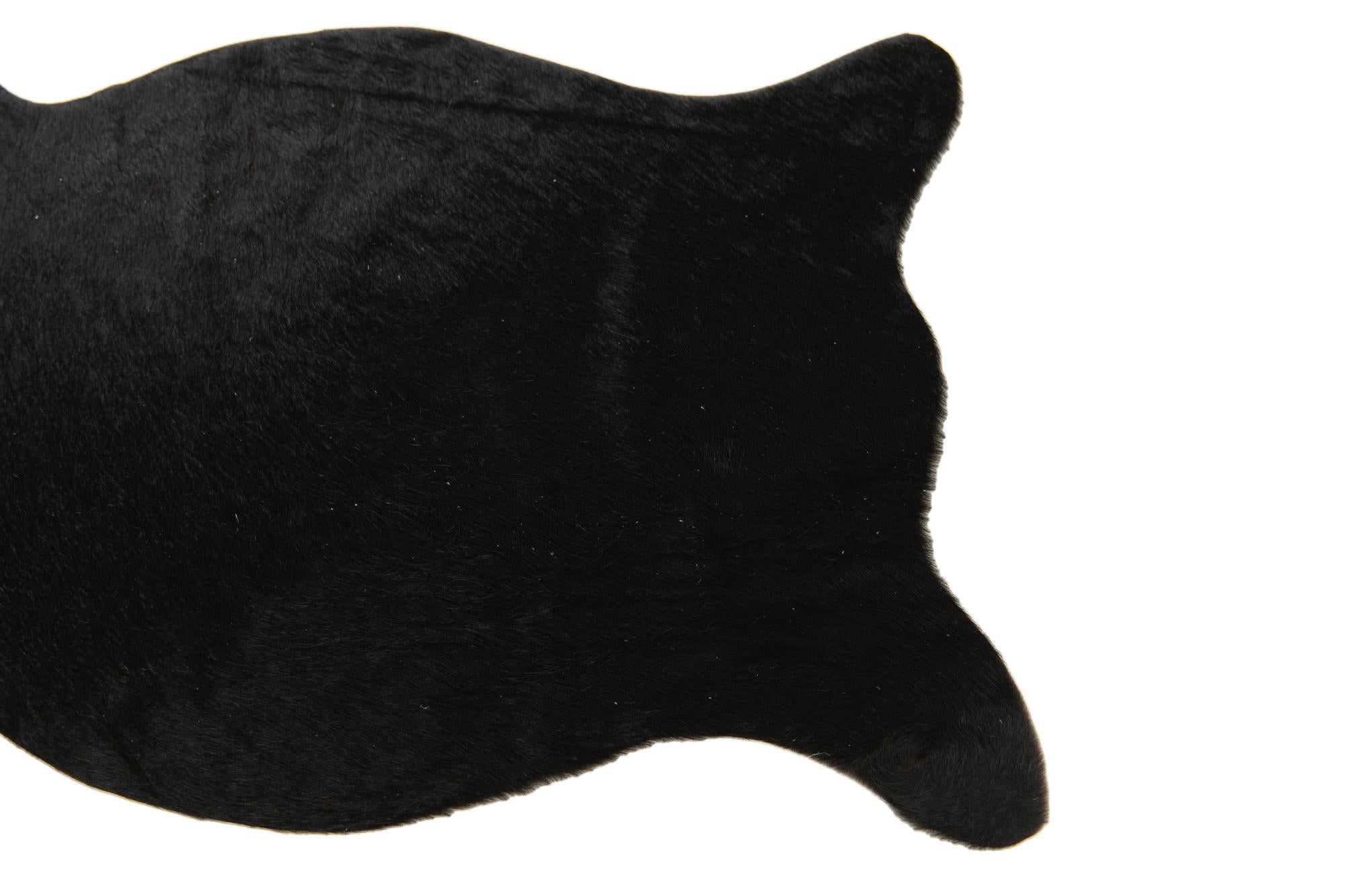 1' 8 x 2' 6 Cowhide Leather Rug