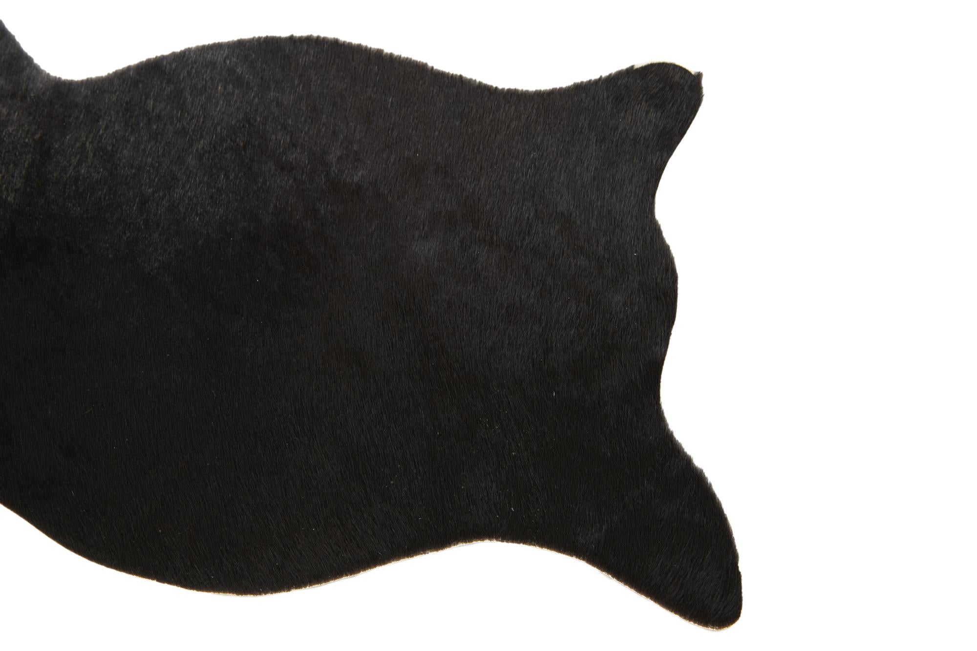 1' 8 x 2' 6 Cowhide Leather Rug