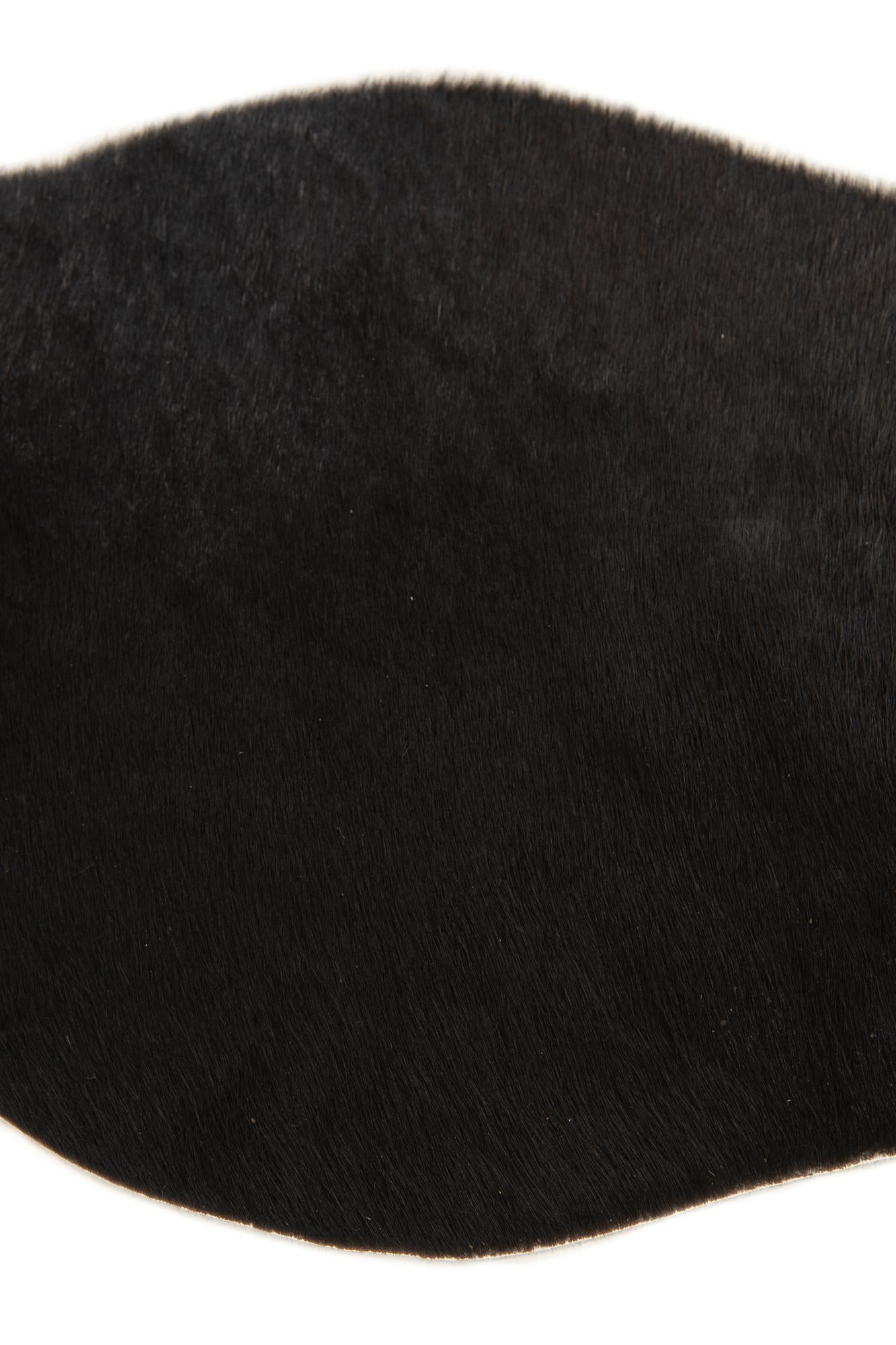 1' 8 x 2' 6 Cowhide Leather Rug
