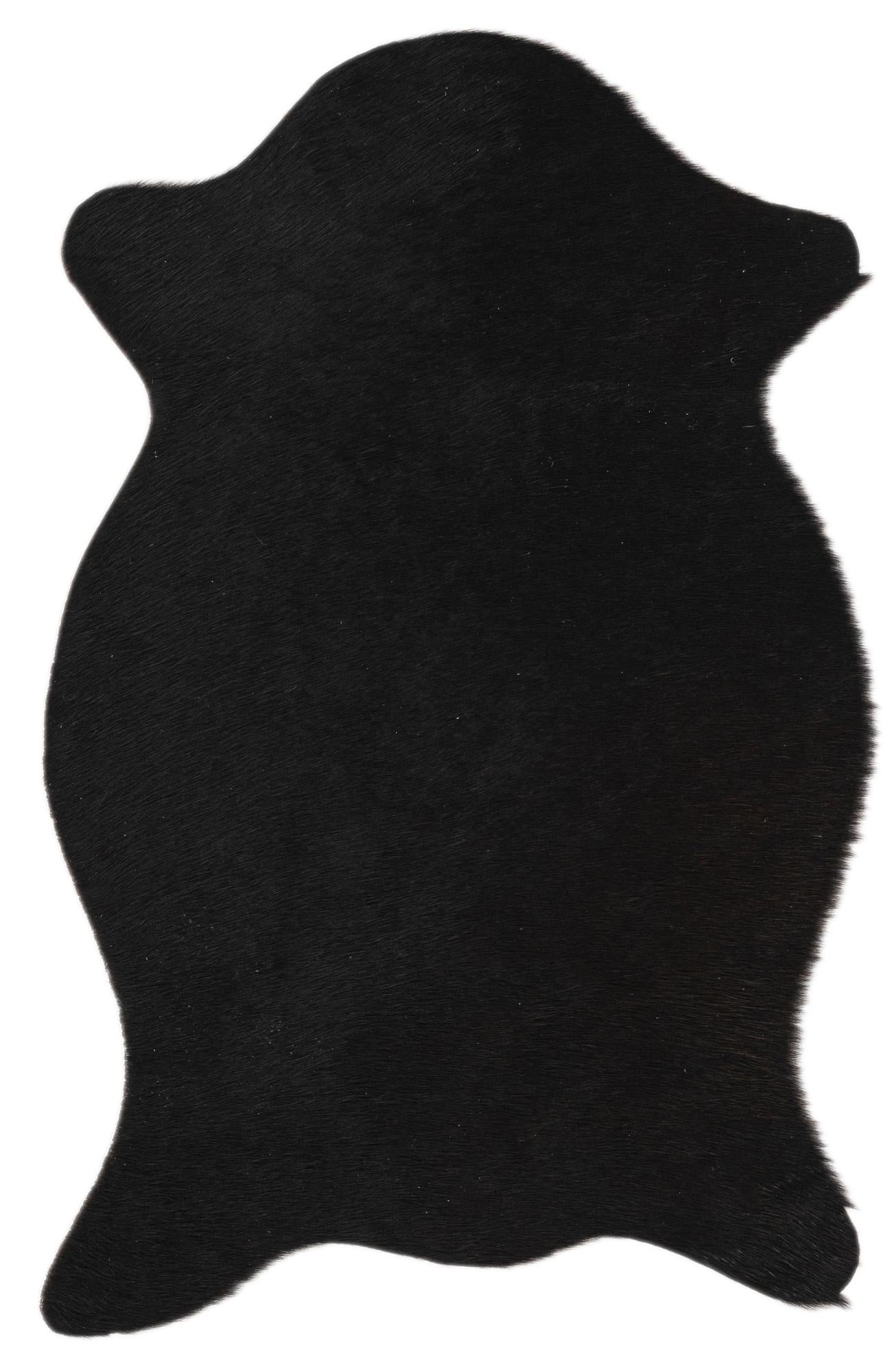 1' 8 x 2' 6 Cowhide Leather Rug