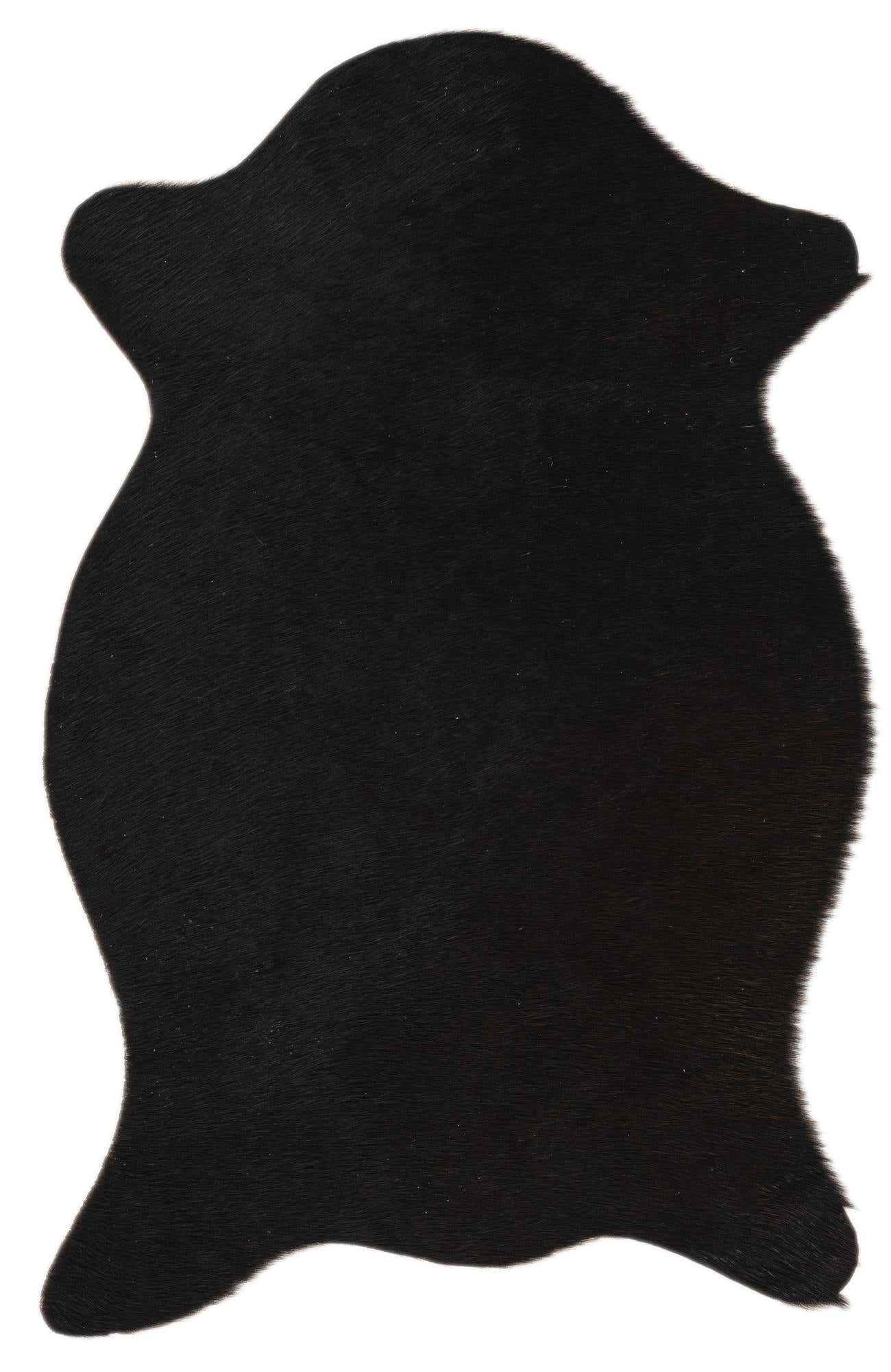 1' 8 x 2' 6 Cowhide Leather Rug
