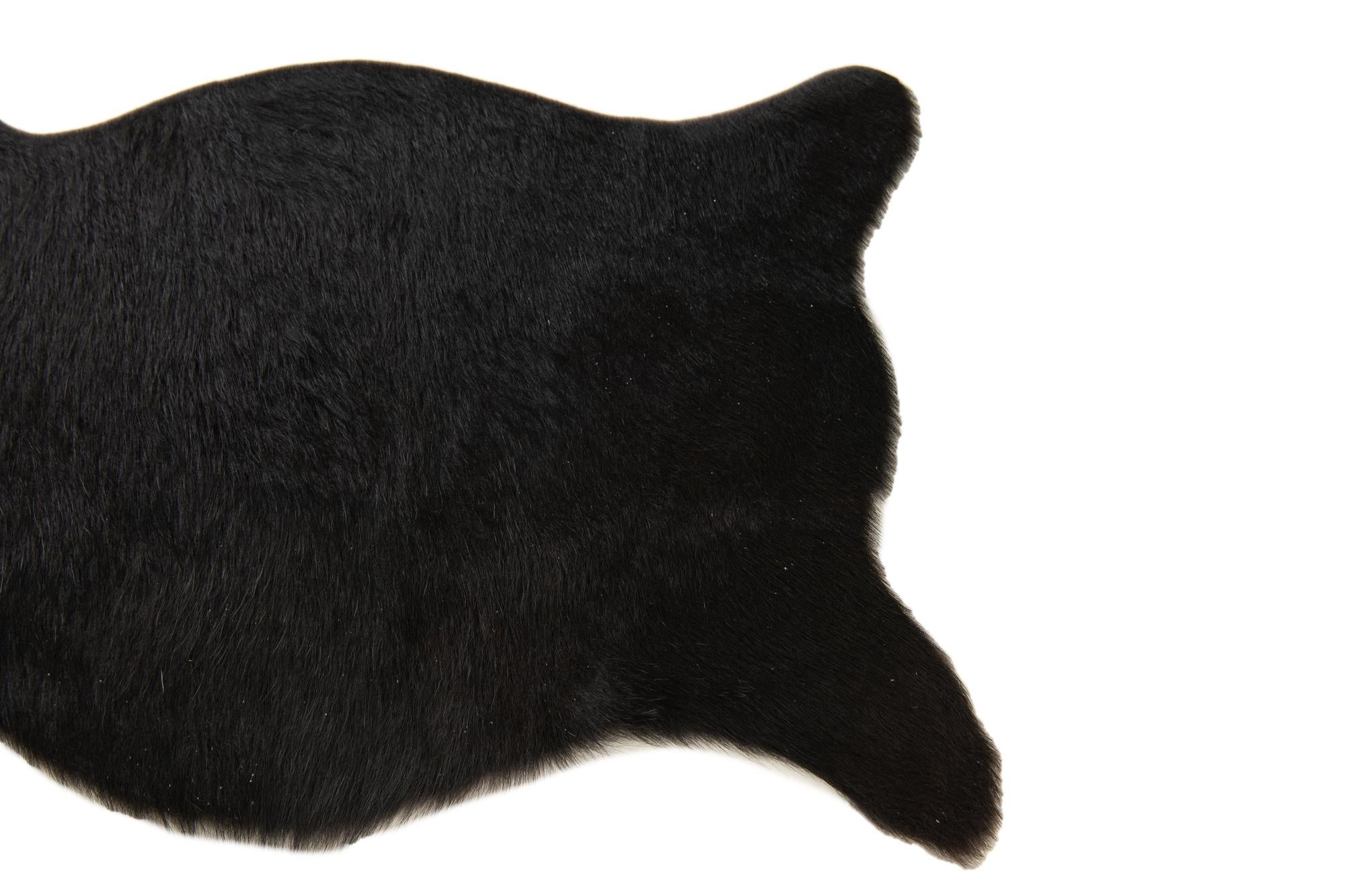 1' 8 x 2' 6 Cowhide Leather Rug