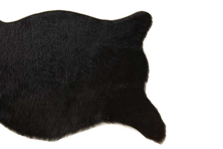 1' 8 x 2' 6 Cowhide Leather Rug
