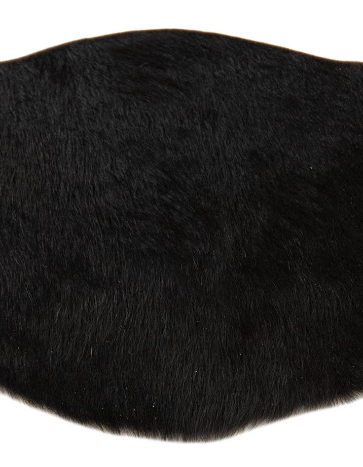 Detail image of 1' 8 x 2' 6 Cowhide Leather Rug