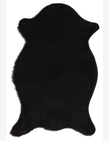 1' 8 x 2' 6 Cowhide Leather Rug