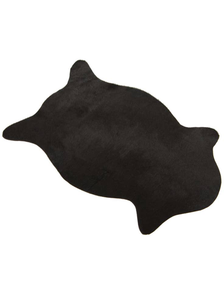 Detail image of 1' 8 x 2' 6 Cowhide Leather Rug