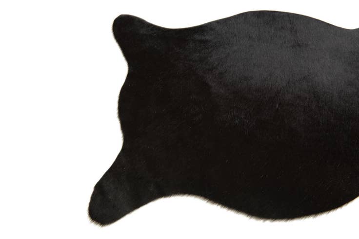 Detail image of 1' 8 x 2' 6 Cowhide Leather Rug