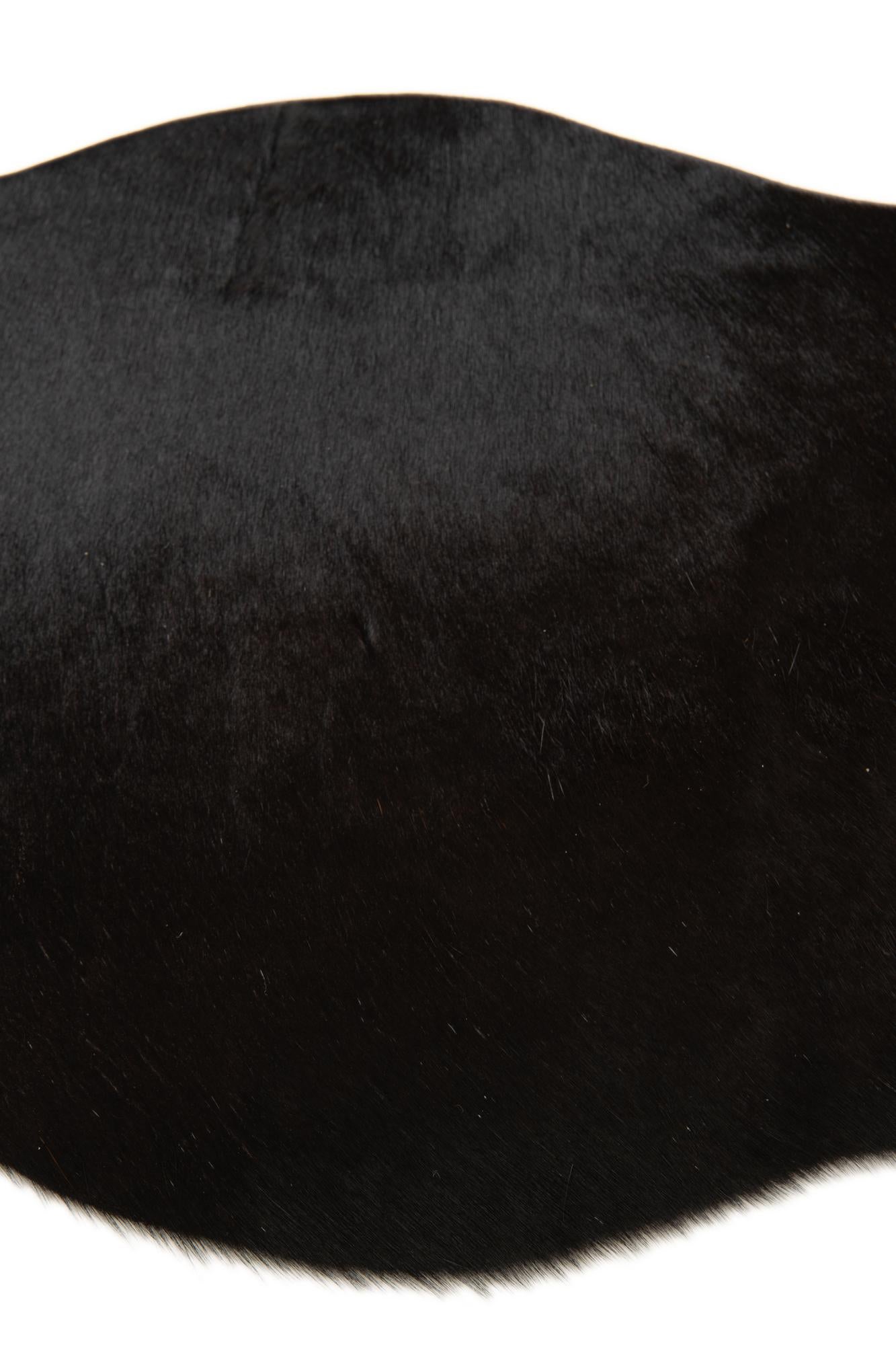 1' 8 x 2' 6 Cowhide Leather Rug