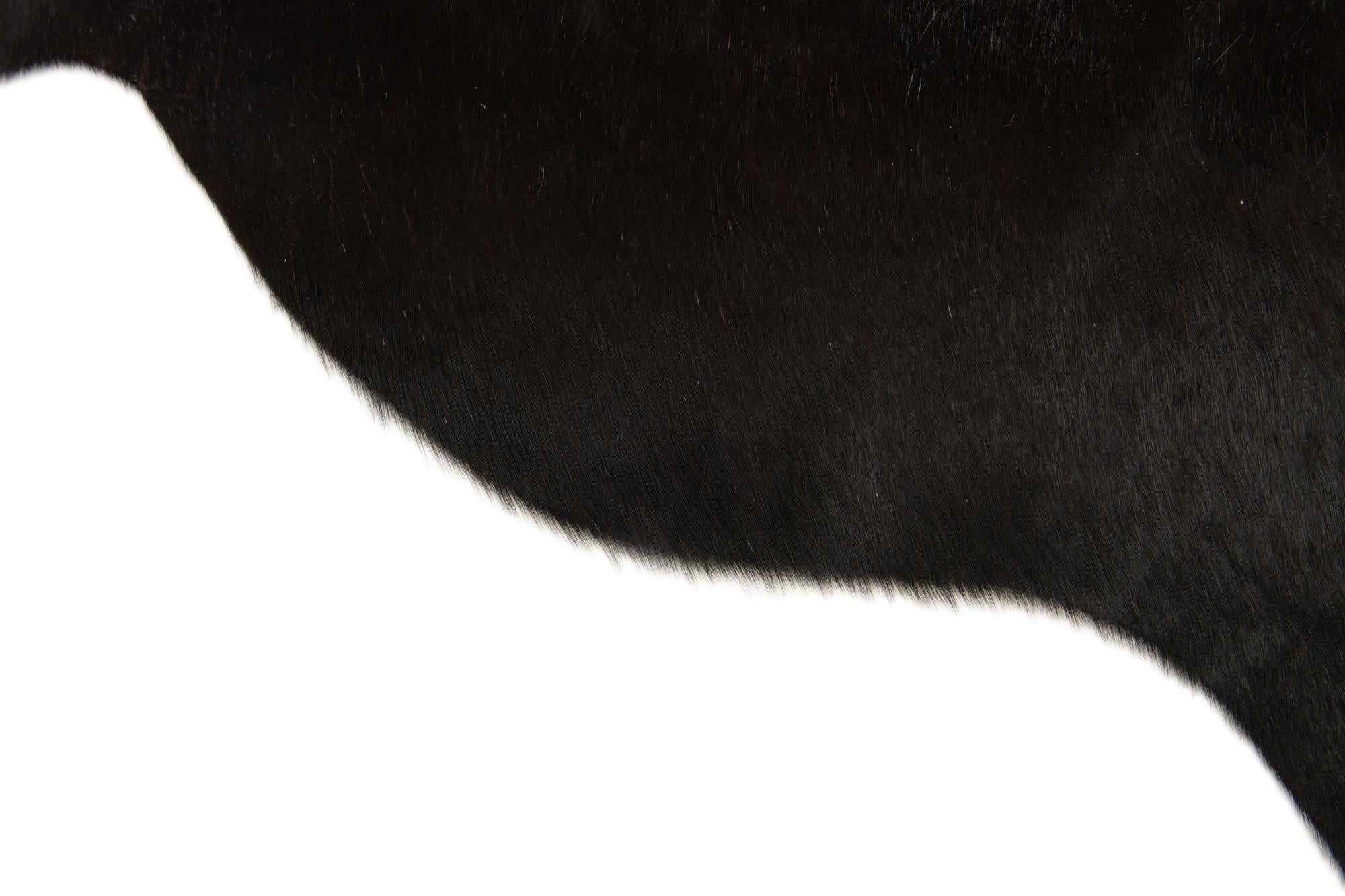 1' 8 x 2' 6 Cowhide Leather Rug