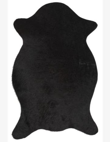 1' 8 x 2' 6 Cowhide Leather Rug