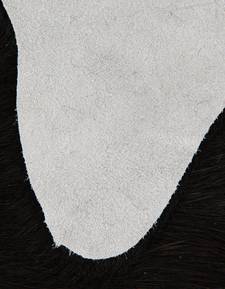 Detail image of 1' 8 x 2' 6 Cowhide Leather Rug