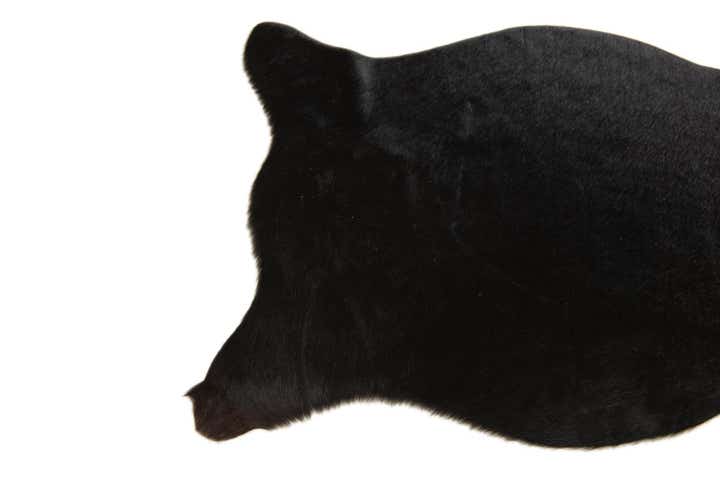 1' 8 x 2' 6 Cowhide Leather Rug