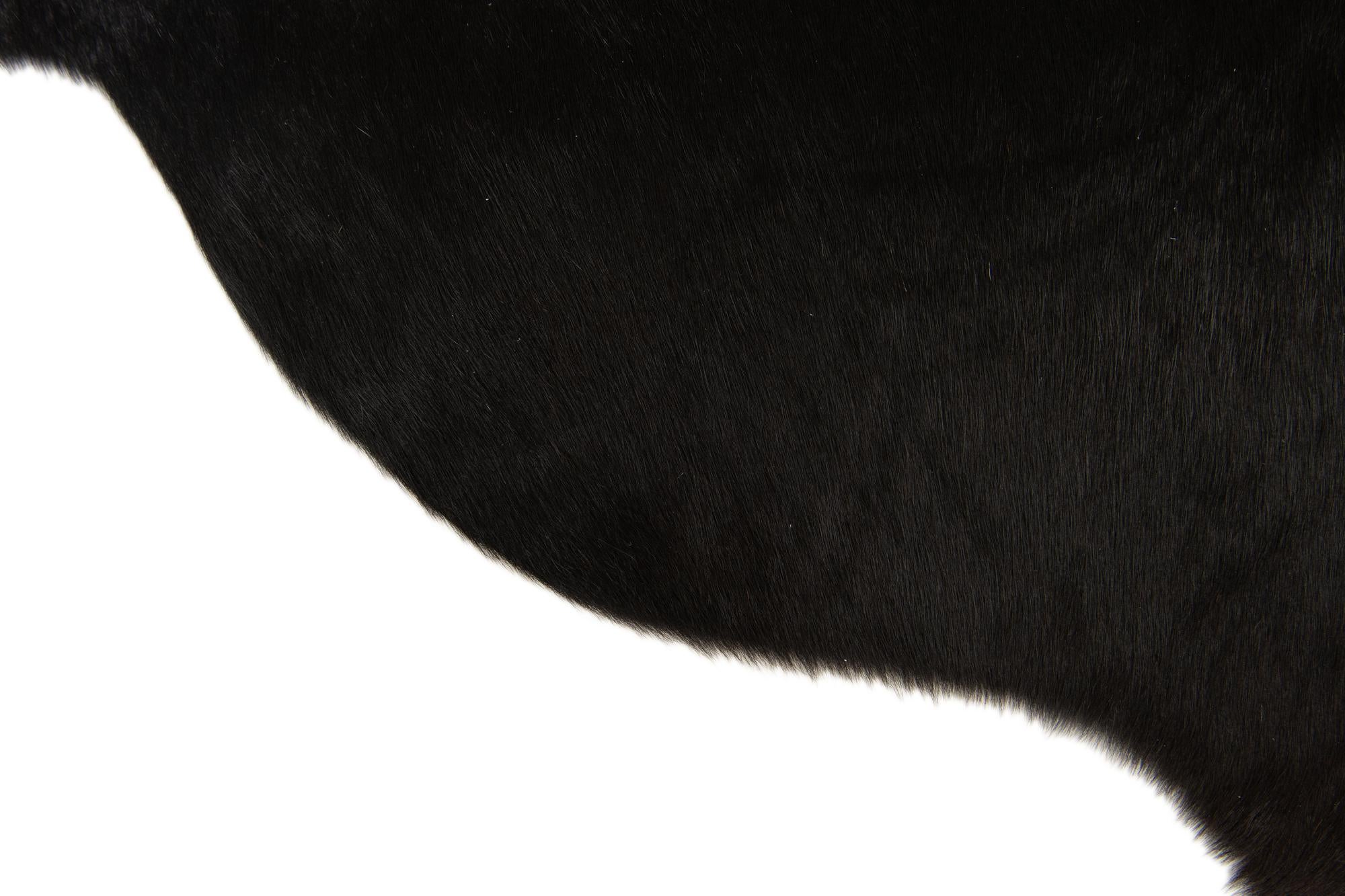 1' 8 x 2' 6 Cowhide Leather Rug