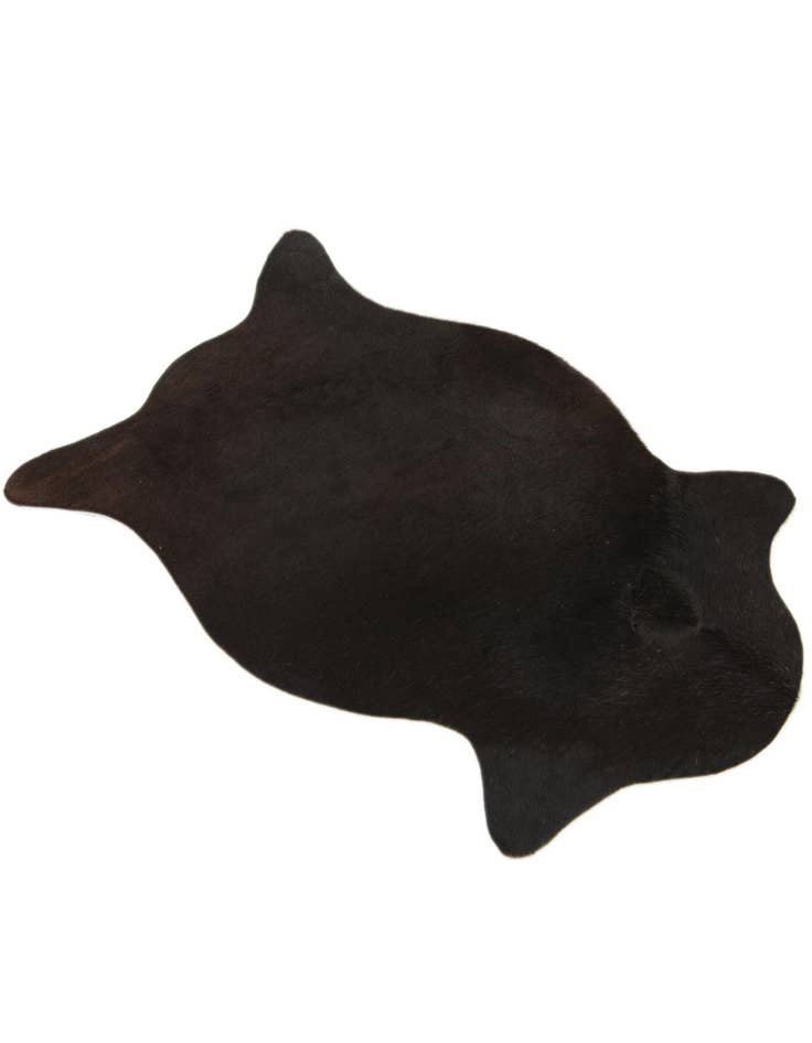 Detail image of 1' 8 x 2' 6 Cowhide Leather Rug
