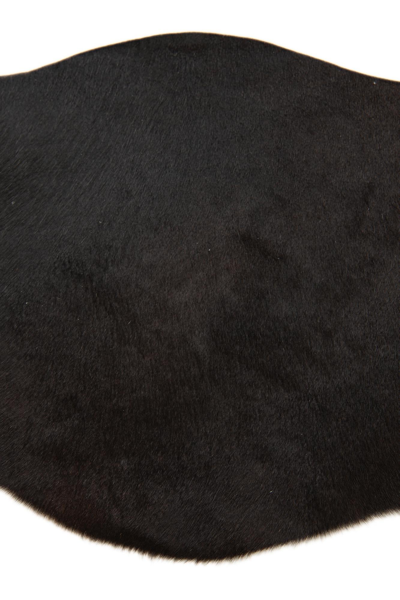 1' 8 x 2' 6 Cowhide Leather Rug