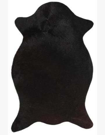 1' 8 x 2' 6 Cowhide Leather Rug