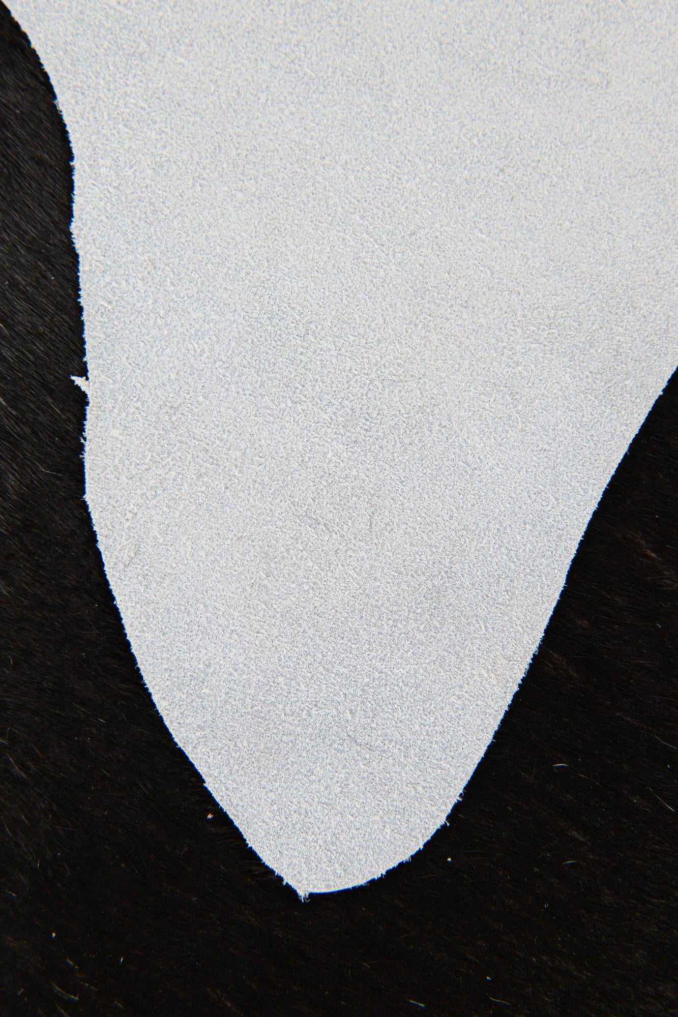1' 8 x 2' 7 Cowhide Leather Rug