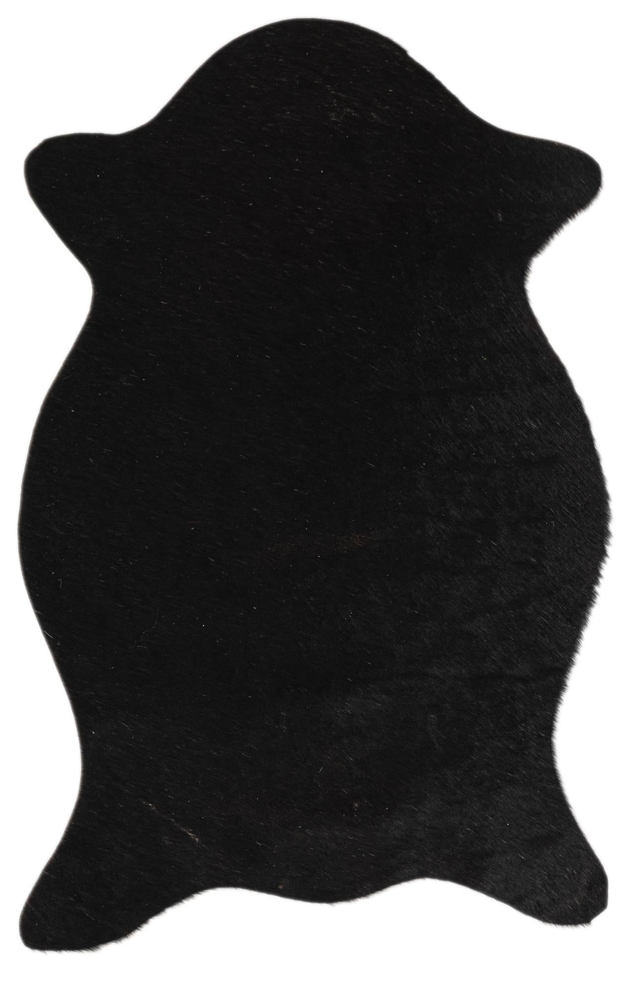 1' 8 x 2' 7 Cowhide Leather Rug