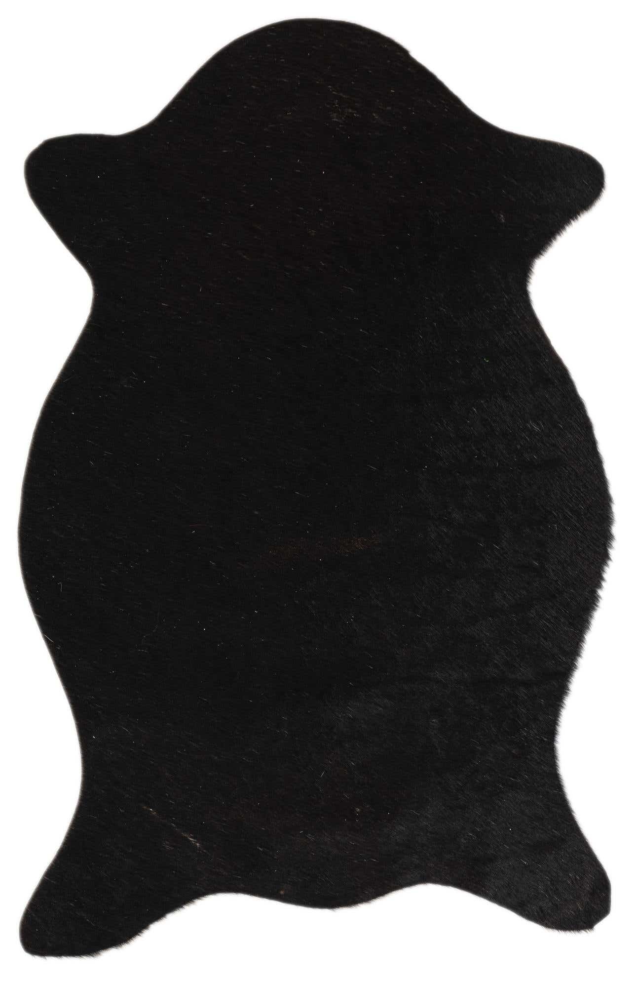 1' 8 x 2' 7 Cowhide Leather Rug