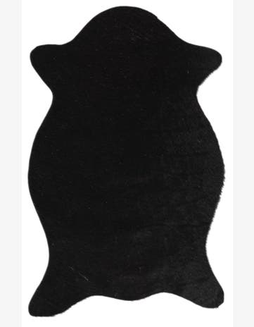 1' 8 x 2' 7 Cowhide Leather Rug