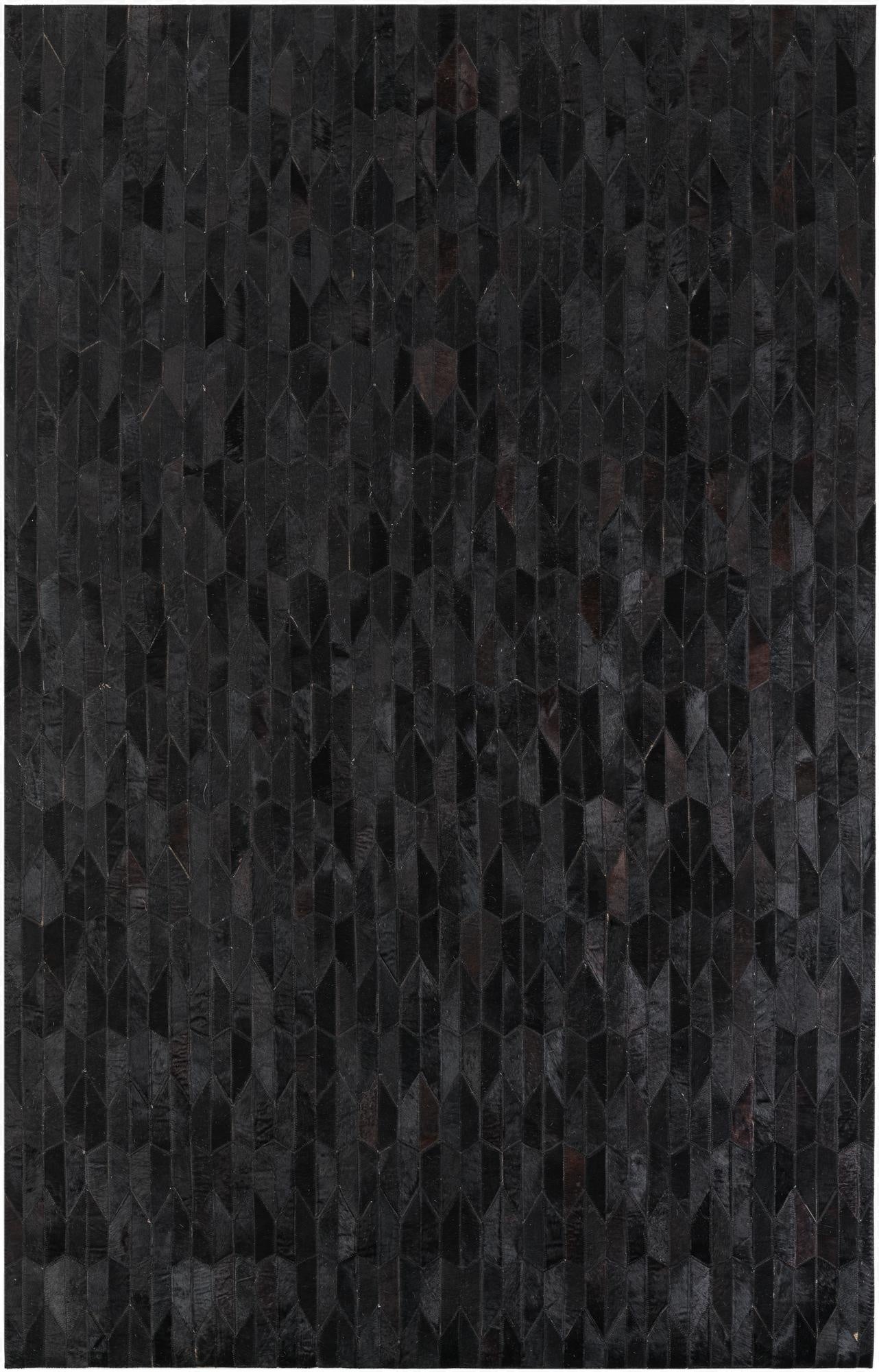 5' 2 x 8' Cowhide Leather Rug