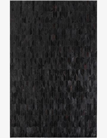 5' 2 x 8' Cowhide Leather Rug