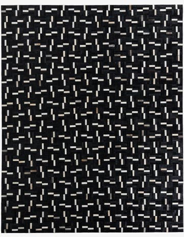 7' 8 x 9' 8 Cowhide Leather Rug