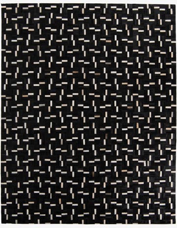 7' 8 x 9' 10 Cowhide Leather Rug