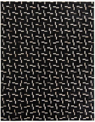 7' 9 x 9' 10 Cowhide Leather Rug