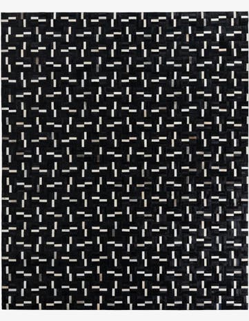 8' 2 x 9' 10 Cowhide Leather Rug