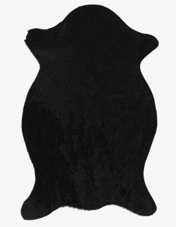 1' 8 x 2' 6 Cowhide Leather Rug