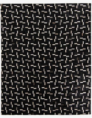 8' x 9' 10 Cowhide Leather Rug