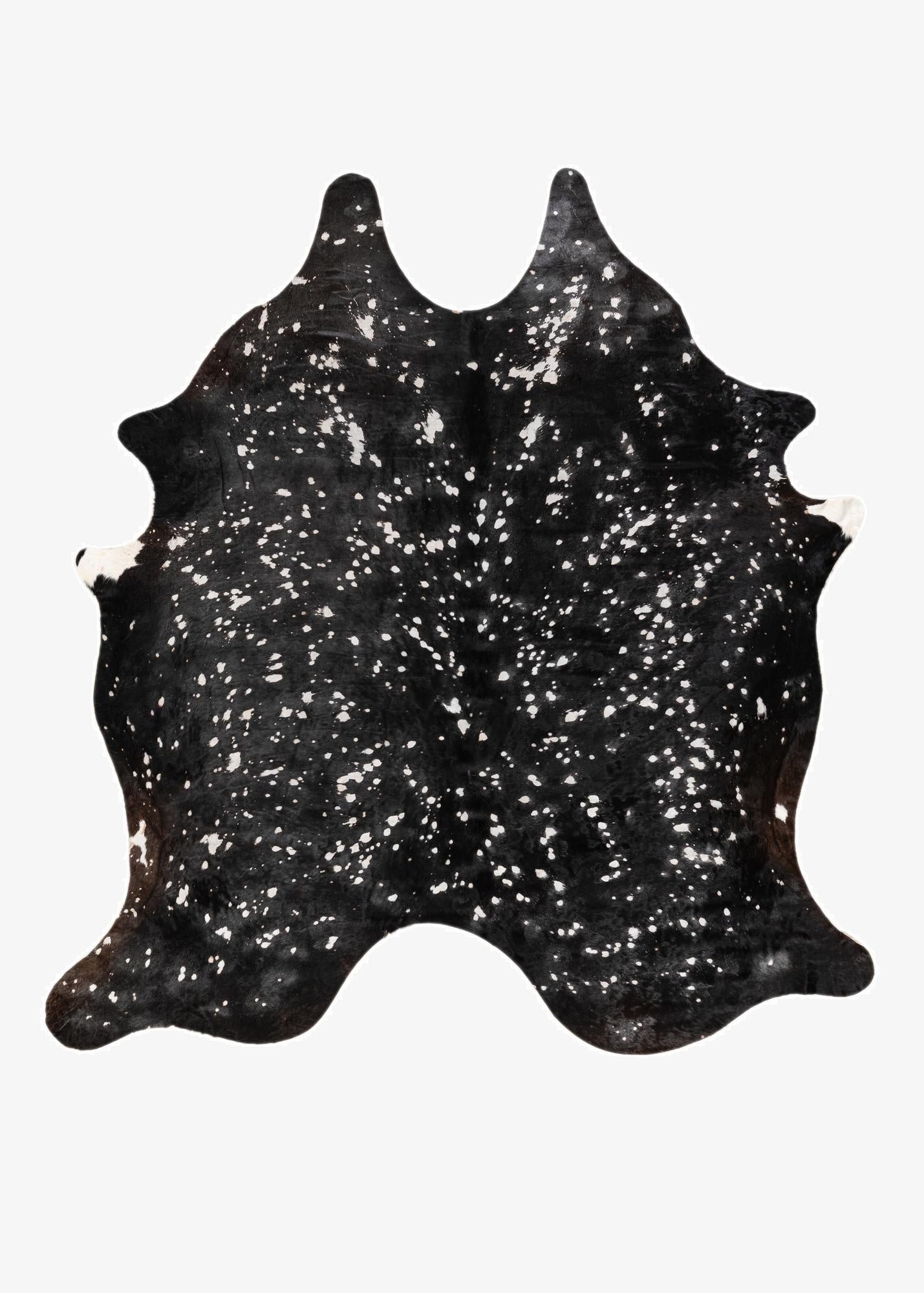 6' 4 x 7' Cowhide Leather Rug