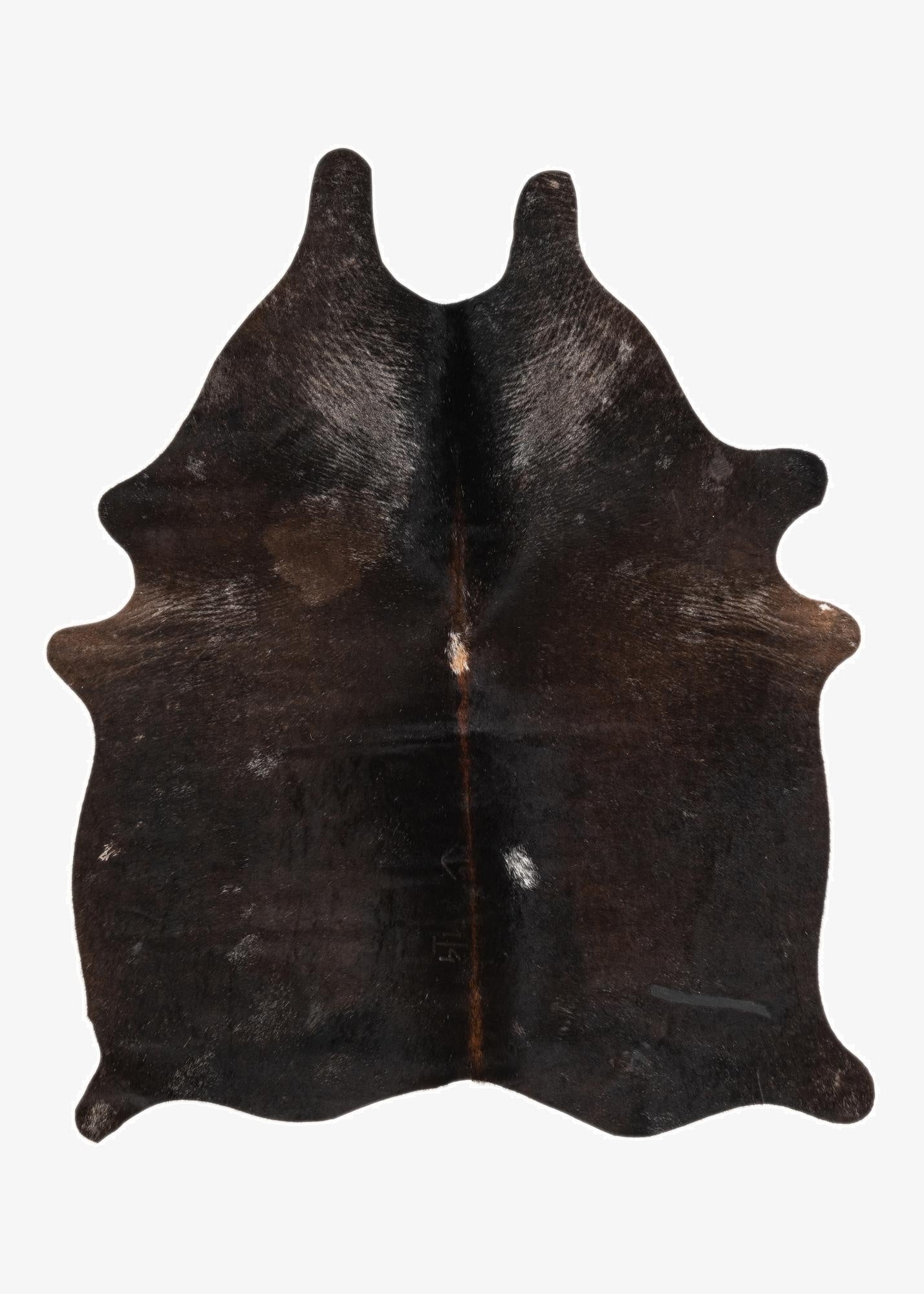 4' 5 x 5' 5 Cowhide Leather Rug