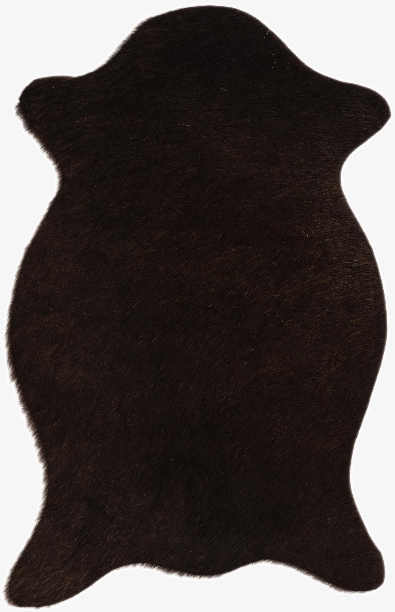 1' 8 x 2' 6 Cowhide Leather Rug