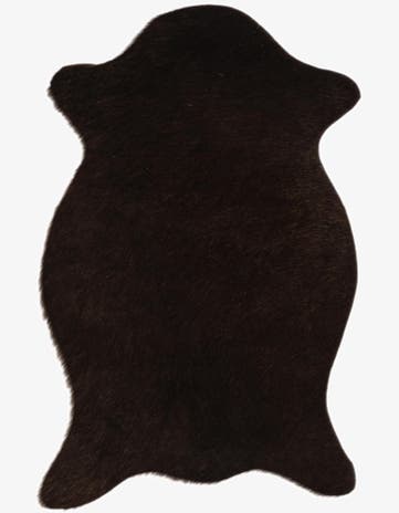1' 8 x 2' 6 Cowhide Leather Rug