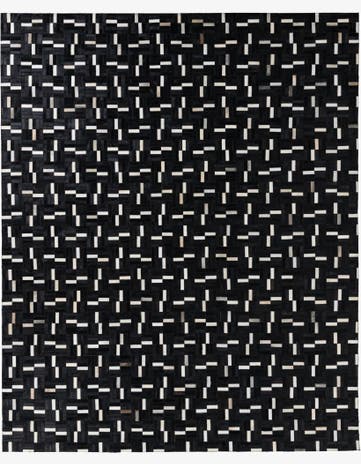 8' 2 x 10' 2 Cowhide Leather Rug