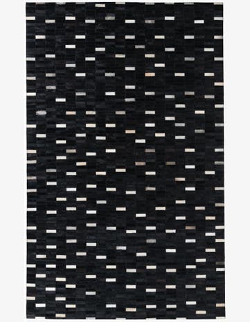 5' x 8' 1 Cowhide Leather Rug