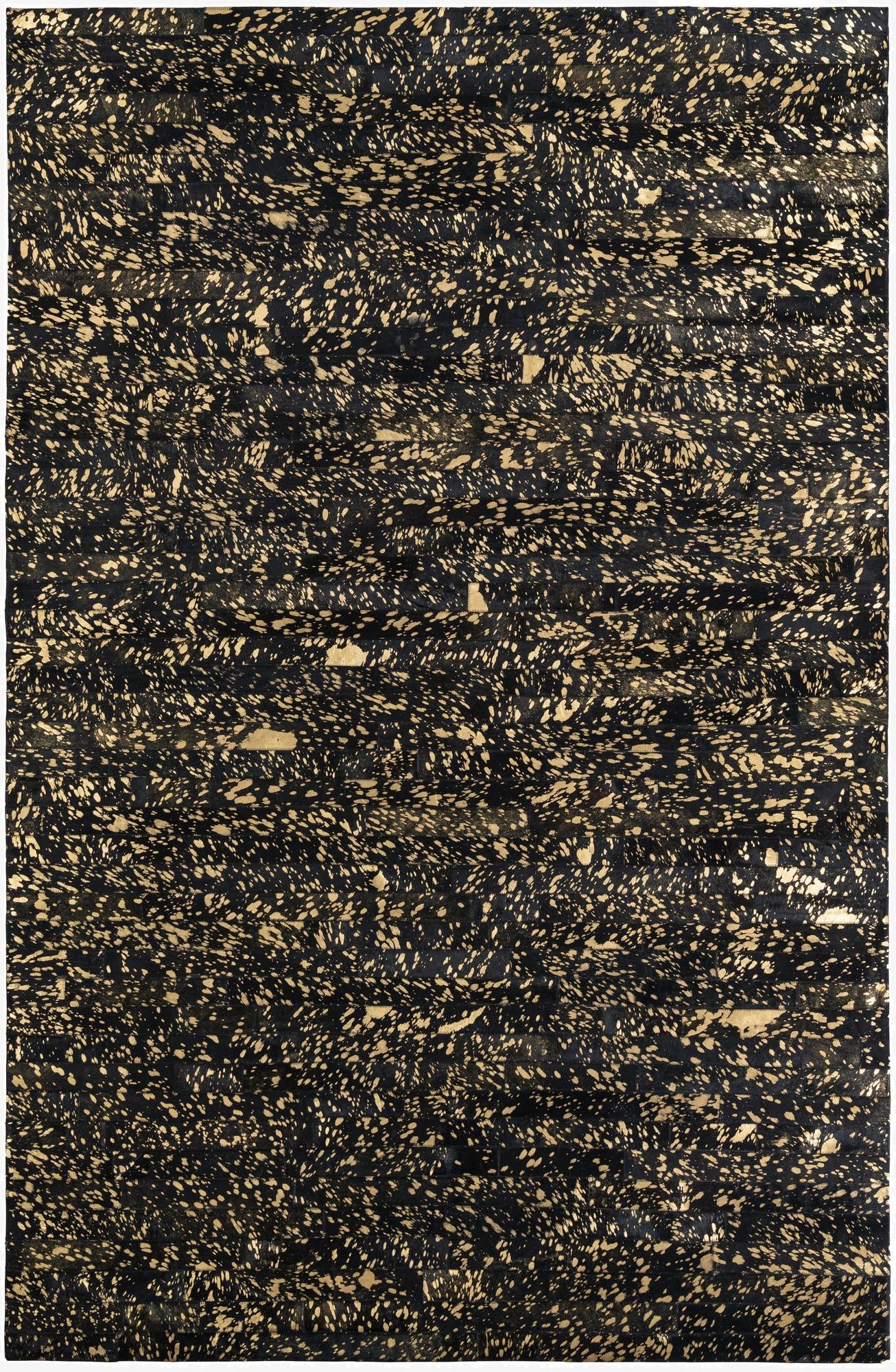 5' 2 x 7' 9 Cowhide Leather Rug
