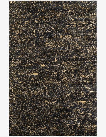 5' 2 x 7' 9 Cowhide Leather Rug