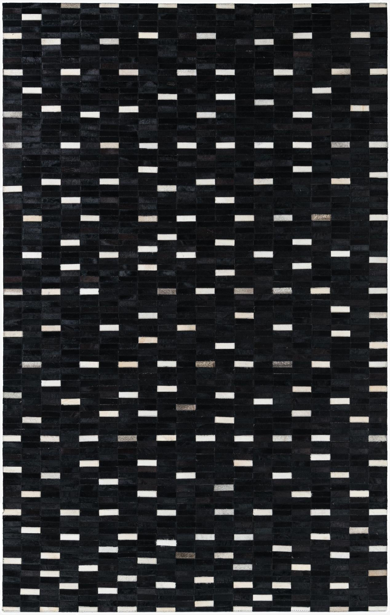 5' x 8' Cowhide Leather Rug