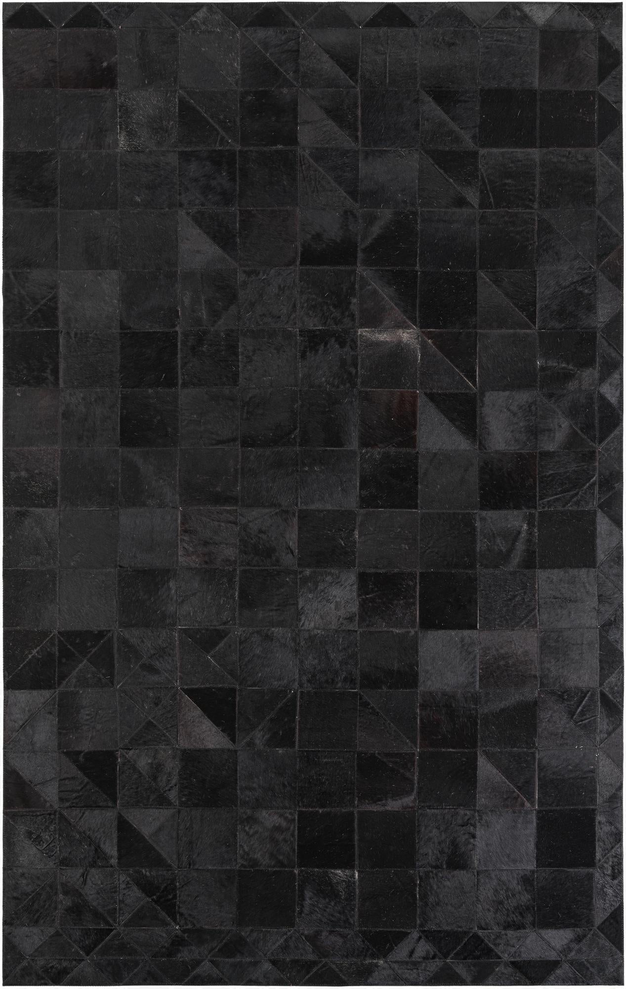 5' x 7' 9 Cowhide Leather Rug