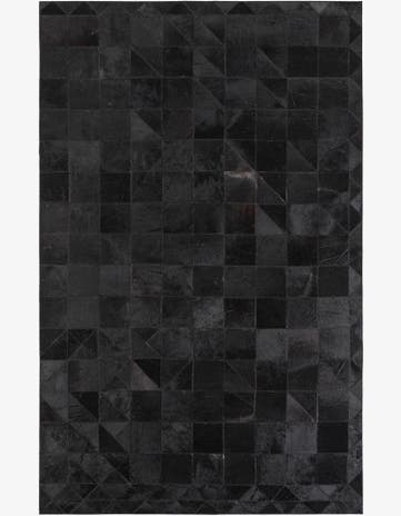 5' x 7' 9 Cowhide Leather Rug